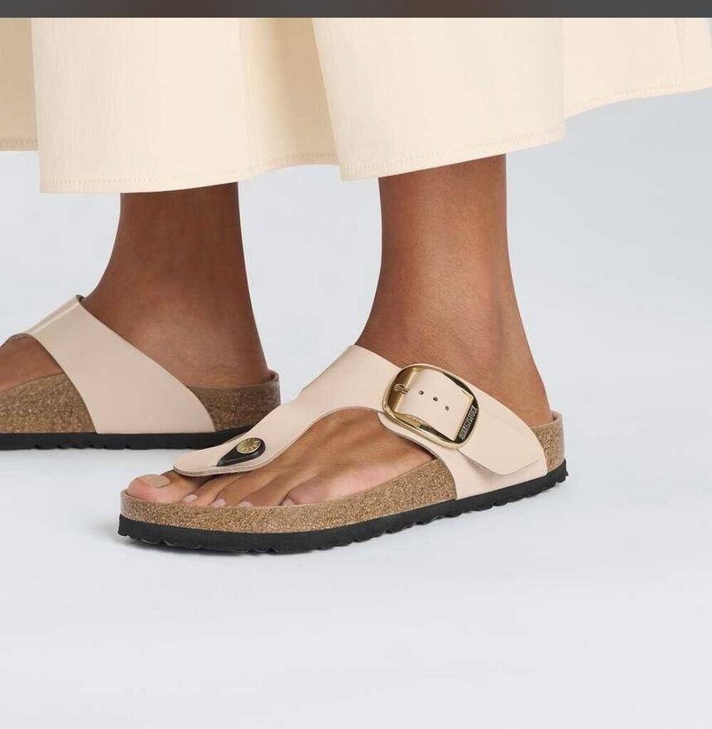 Birkenstocks Gizeh thong sandal sz 41 cream, BoHo contour, comfort, casual fall